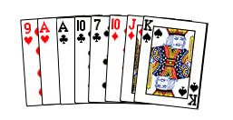 The same hand organized by suit in Power Order with hearts as trumps