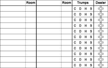 Preview of the printable Bellot score sheet